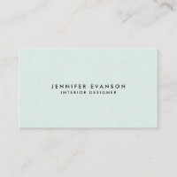 Minimalist Mint Green Modern and Professional