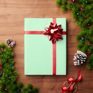 Minimalist mint green plain solid colour modern wrapping paper