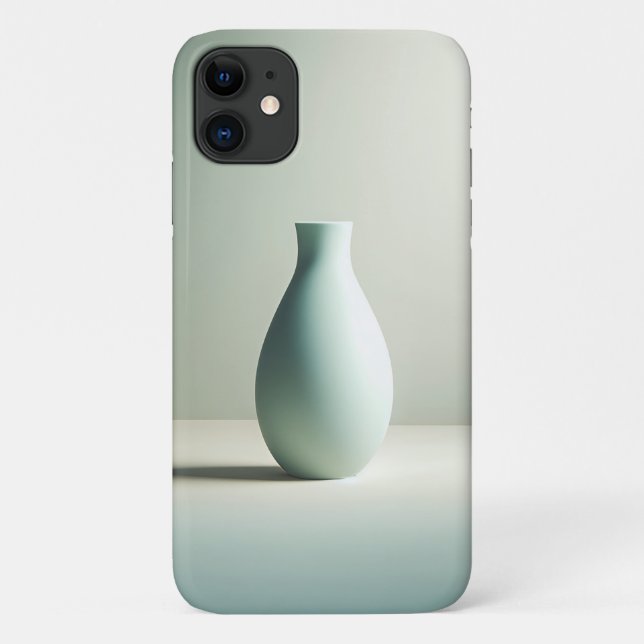 Minimalist Mint Green Vase Art - Modern Aesthetic  Case-Mate iPhone Case (Back)