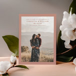 Minimalist mix & match elegant modern photo save the date<br><div class="desc">Announce your special day with elegance and simplicity with this minimalist Save The Date card featuring one of your favourite engagement photos.  Mix and match with coordinating pieces for a cohesive invitation suite. Create timeless memories with this versatile design. Order now for a sophisticated touch to your wedding preparations!</div>