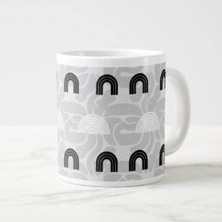 Minimalist Mixed Boho Arches Large Coffee Mug