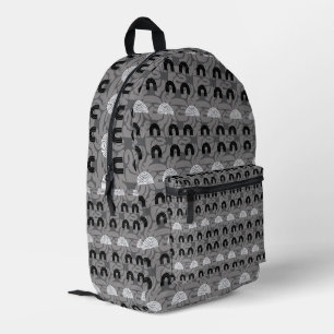 Minimalist Mixed Boho Arches Printed Backpack