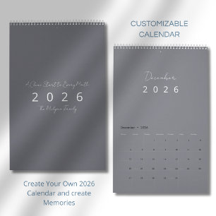Minimalist Modern 2026 Wall Calendar
