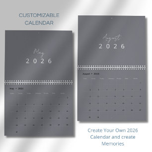 Minimalist Modern 2026 Wall Calendar