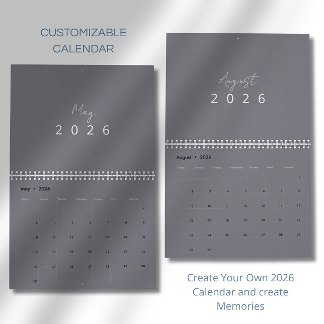 Minimalist Modern 2026 Wall Calendar (Creator Uploaded)