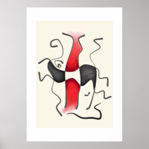Minimalist Modern Abstract Art No.4 Poster