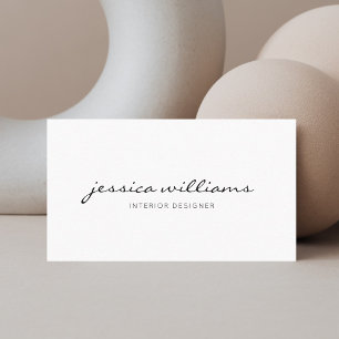 Minimalist Modern Appointment Card