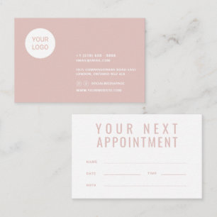 Minimalist modern Appointment Card business supply