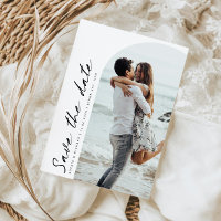 Minimalist modern arch photo Save the Date