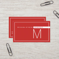 Minimalist Modern, architect red