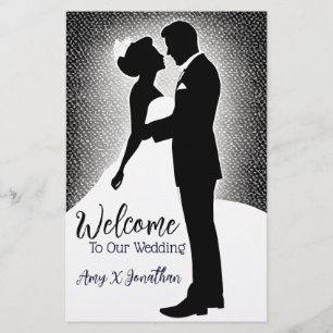 Minimalist Modern Art Wedding Engagement Welcome Flyer