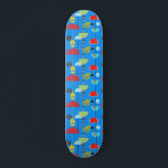 Minimalist Modern Artist Art Skateboard<br><div class="desc">This Minimalist Modern Artist Art Skateboard is the perfect mix of mid century modern, abstract shapes, and kitsch. The 1960s style, minimalist art design features a bright cobalt blue normally seen only on vintage flight attendant uniforms. The vibrant blue creates a backdrop for a multitude of organised shapes in colours...</div>