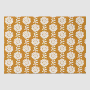 Minimalist Modern Autumn Colours Sunflowers Tissue Paper