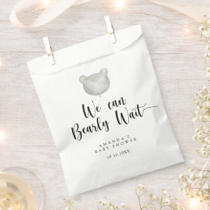 Minimalist modern Baby Shower Favour Bags
