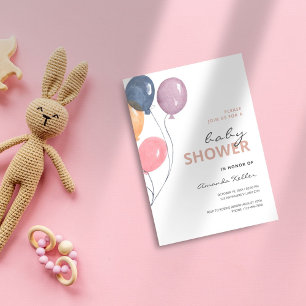 Minimalist Modern Baby Shower Invitation