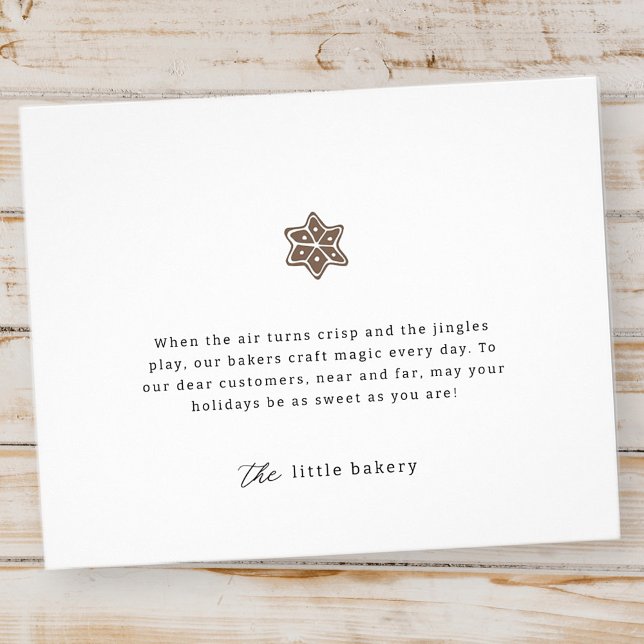 Minimalist Modern Bakery Holiday Thank You Flyer (Creator Uploaded)