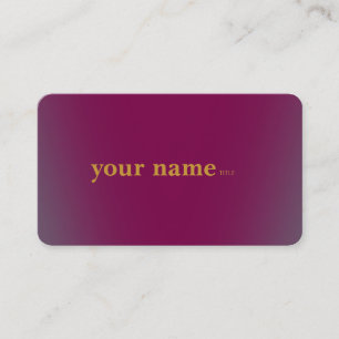 Minimalist Modern Baskerville Wine Business Card