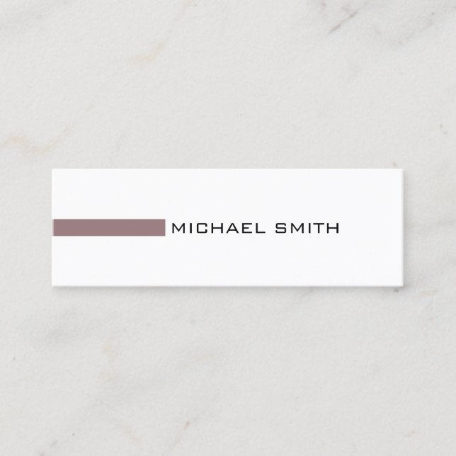 Minimalist Modern Bazaar Professional Mini Business Card (Front)