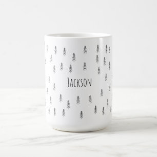 Minimalist Modern Black and White – Custom Coffee Mug