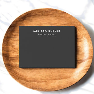 Minimalist Modern Black Post-it Notes