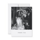 Minimalist Modern Black Typography Photo Wedding