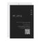 Minimalist Modern Black | White QR Code Wedding In