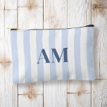 Minimalist Modern Blue Initial Monogram<br><div class="desc">Create your own personalised cosmetic and makeup bag with modern minimalist initials and script calligraphy monogram name.</div>