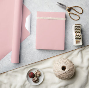 Minimalist Modern Blush Pink Wrapping Paper
