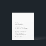 Minimalist Modern Budget Wedding Invite<br><div class="desc">Modern budget wedding invitation featuring a simple and minimal layout with serif and script fonts.</div>