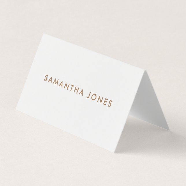 Minimalist Modern Business Card (Front)