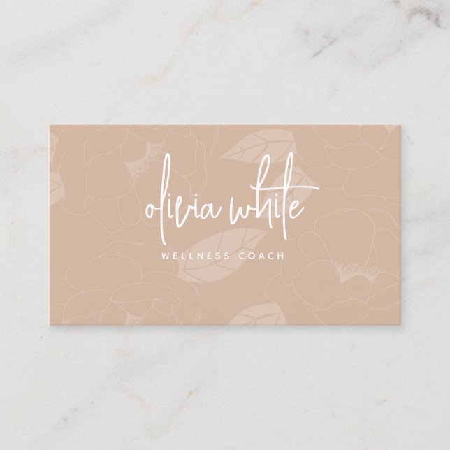Minimalist Modern Business Cards, Boho Minimalist  Card (Front)