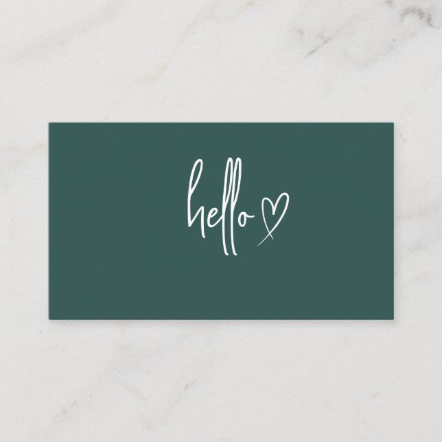 Minimalist Modern Business Cards, Boho Minimalist  Card (Front)