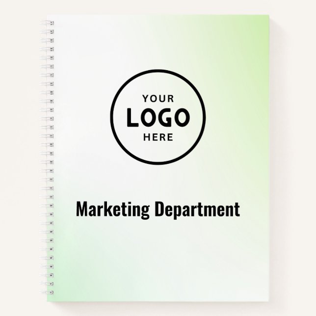 Minimalist Modern Business Logo Notebook (Front)