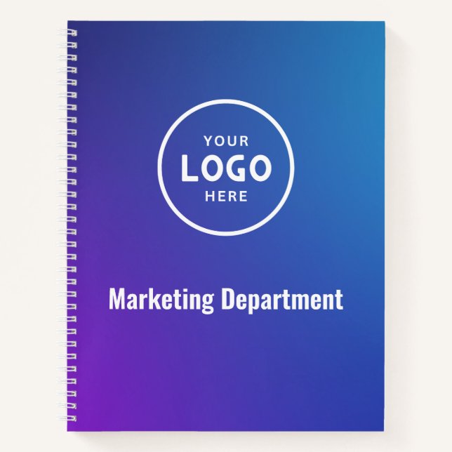 Minimalist Modern Business Logo Notebook (Front)
