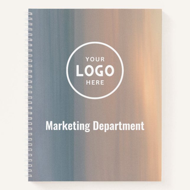 Minimalist Modern Business Logo Notebook (Front)