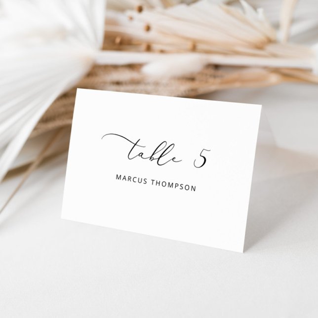 Minimalist modern Calligraphy place cards (Creator Uploaded)