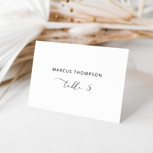 Minimalist modern Calligraphy place cards
