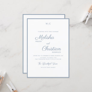 Minimalist Modern Calligraphy Wedding Invitation