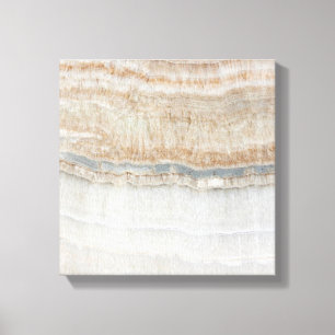 minimalist modern chic beige tan white grey marble canvas print