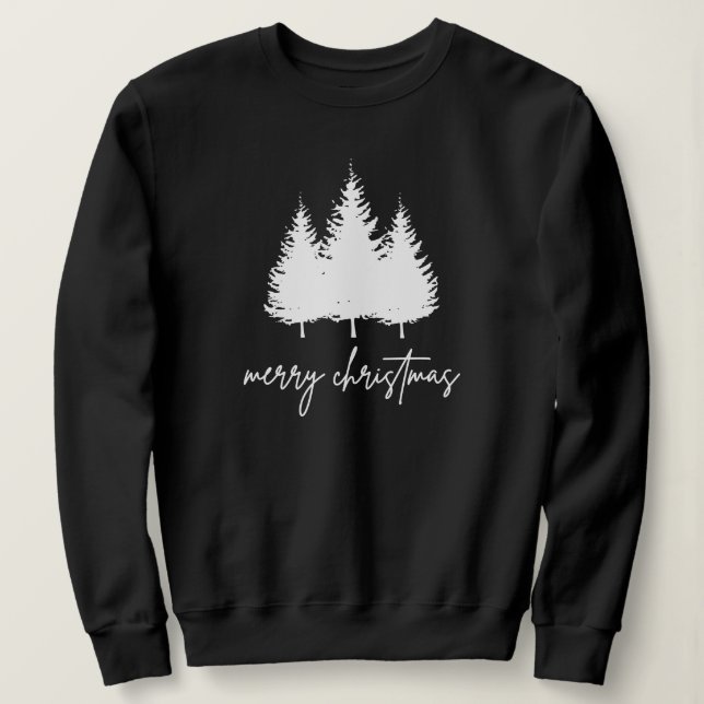 Minimalist Modern Christmas Sweatshirt (Design Front)