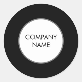 Minimalist Modern Classic Round Sticker