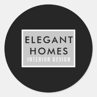 Minimalist Modern Classic Round Sticker