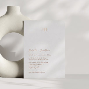 Minimalist Modern Classic Wedding Rose Gold