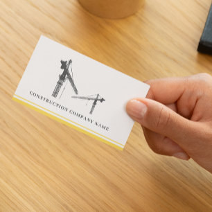 Minimalist Modern Construction Business Card