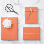 Minimalist Modern Coral Orange Wrapping Paper Sheet<br><div class="desc">Introducing our Minimalist Modern Coral Orange Wrapping Paper Sheets, a sophisticated choice for your gift-wrapping needs. This wrapping paper features a clean and contemporary design in a coral orange shade, ideal for adding a touch of elegance to any present. Whether for birthdays, holidays, or special occasions, its minimalist style ensures...</div>