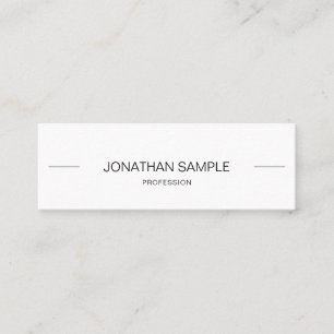 Minimalist Modern Creative Clean Trendy Beautiful Mini Business Card