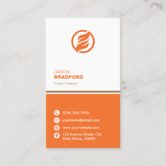 Minimalist Modern Custom Personalised Business Card
