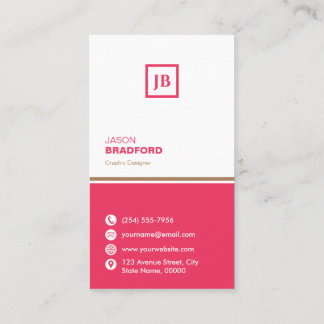 Minimalist Modern Custom Personalised Business Card