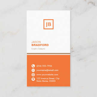 Minimalist Modern Custom Personalised Business Card