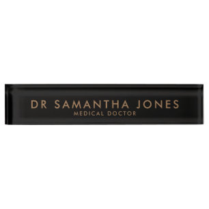 Minimalist Modern Doctor Desk Name Plate Nameplate